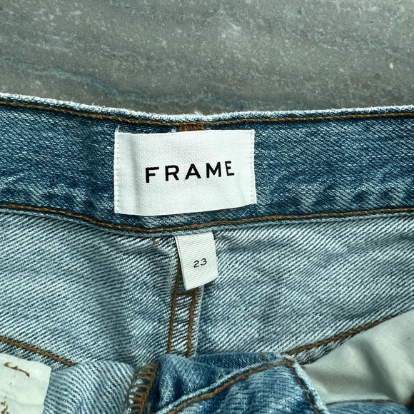 FRAME Layered Distressed Cutoff Shorts - Picture 4 of 4